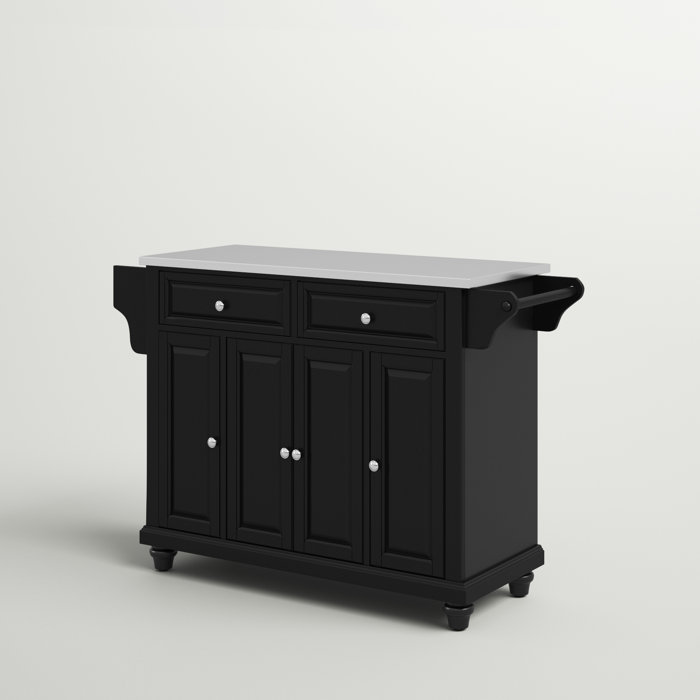 Three Posts™ Haslingden Metal Kitchen Island & Reviews Wayfair